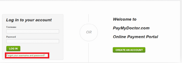 Click on Forgot password 